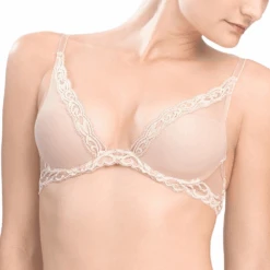 Feathers Plunge T-Shirt Bra Café