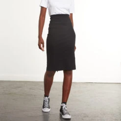 Commando Neoprene CEO Zip Skirt Black -Fashion Lingerie Store NeopreneCEOZipSkirtNeo611Blackff