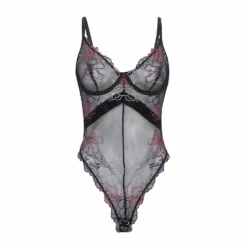 Leanna Sheer Teddy Black 7 Leanna Sheer Teddy Black -Fashion Lingerie Store OhLaLaCherieLeannaSheerTeddy52 11964Black 1