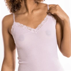 Spaghetti Top In Wool And Silk With Leavers Lace 9 Spaghetti Top In Wool And Silk With Leavers Lace -Fashion Lingerie Store OscalitoSpaghettiTopinWoolandSilkwithLeaversLace3408Rosewood1