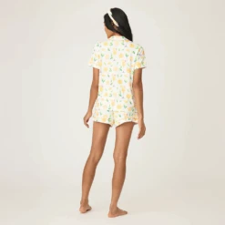 Pj Salvage 3-piece PJ Short Set 19 Pj Salvage 3-piece PJ Short Set -Fashion Lingerie Store PJSalvage3 piecePJShortSetMimosa 5