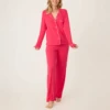 Pj Salvage Day Dreams Modal PJ Set Ruby Red 2 Pj Salvage Day Dreams Modal PJ Set Ruby Red -Fashion Lingerie Store PJSalvageDayDreamsModalPJSetRRDDPJ1RubyRed 5