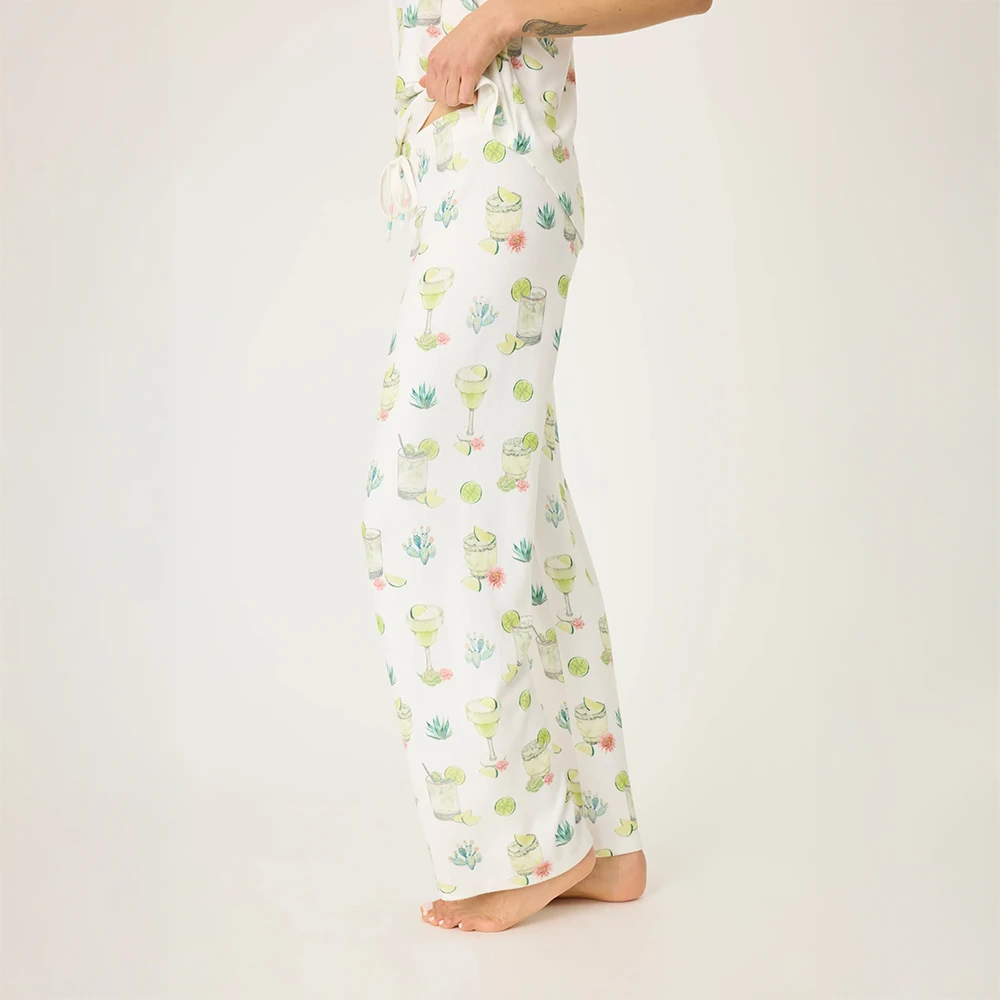 Pj Salvage Limes & Sunshine Open Leg Pants 5 Pj Salvage Limes & Sunshine Open Leg Pants - Image 3