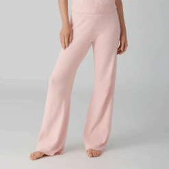 Pj Salvage Sweetheart Pointelle Pant Pink