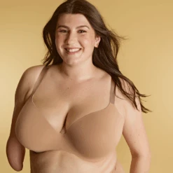 Panache 365 Plunge Molded T-Shirt Bra Honey -Fashion Lingerie Store Panache365PlungeMoldedTShirtBra10906Honey 5