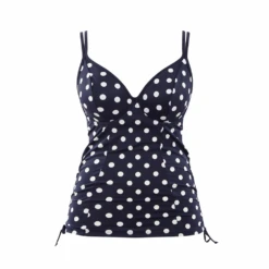 Panache Anya Riva Spot Balcony Tankini Top Navy -Fashion Lingerie Store PanacheAnyaRivaSpotBalconyTankiniTopSW1451Navy 1