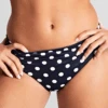 Panache Anya Riva Spot Gather Bikini Bottoms Navy -Fashion Lingerie Store PanacheAnyaRivaSpotGatherBikiniBottomsSw1456Navy 2