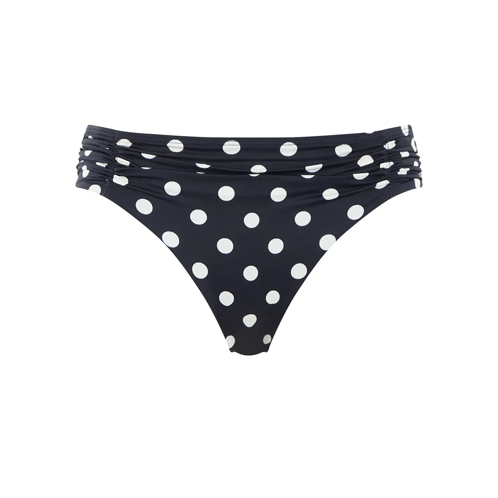 Panache Anya Riva Spot Gather Bikini Bottoms Navy 6 Panache Anya Riva Spot Gather Bikini Bottoms Navy - Image 4