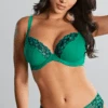 Panache Envy Plunge Bra Emerald Leopard 1 Panache Envy Plunge Bra Emerald Leopard -Fashion Lingerie Store PanacheEnvyPlunge7286EmeraldLeopard4