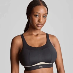 Panache Freedom Non Wired Sports Bra Black/Chalk 10 Panache Freedom Non Wired Sports Bra Black/Chalk -Fashion Lingerie Store PanacheFreedomNonWiredSportsBra7344BlackChalk 4