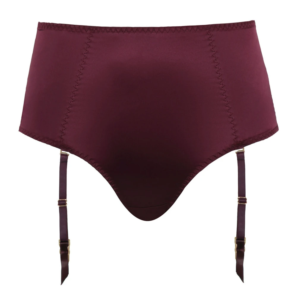 Panache Grace Suspender Brief Bordeaux Red 6 Panache Grace Suspender Brief Bordeaux Red - Image 4