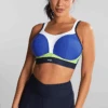 Panache Non Wired Sports Bra Blue 2 Panache Non Wired Sports Bra Blue -Fashion Lingerie Store PanacheNonWiredSportsBra7341BBlueF2
