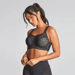 Panache Power Wired Sports Bra Black/Chalk -Fashion Lingerie Store PanachePowerWiredSportsBra5021CBlackChalk 4