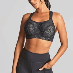 Panache Power Wired Sports Bra Black/Chalk