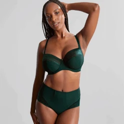 Panache Serene Full Cup Bra Dark Green -Fashion Lingerie Store PanacheSereneFullCupBra10305DarkGreen 6