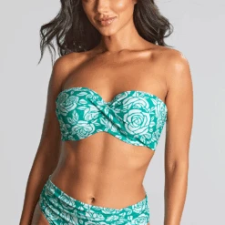 Panache Ella Bandeau Bikini English Rose