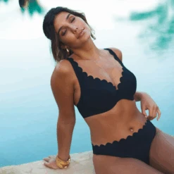 Panache Spirit Classic Bikini Bottoms Scallop Brief Black -Fashion Lingerie Store PanacheSwimLaurenPlungeBikiniTopBlackScallopSW1784life 6a5a98b9 47c0 4b69 a1d9 4748cae4da17