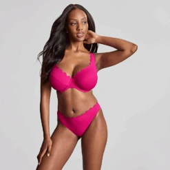 Panache Spirit Lauren Plunge Bikini Magenta -Fashion Lingerie Store PanacheSwimSpiritLaurenPlungeBikiniSW1784Magenta 4