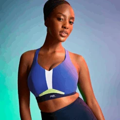 Panache Ultra Perform Non Padded Wired Sports Bra Blue 10 Panache Ultra Perform Non Padded Wired Sports Bra Blue -Fashion Lingerie Store PanacheUltraPerformNonPaddedWiredSportsBra5022BlueLS 1