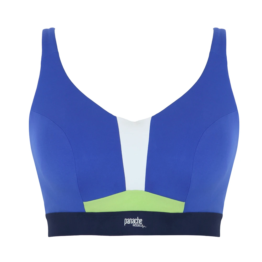 Panache Ultra Perform Non Padded Wired Sports Bra Blue 7 Panache Ultra Perform Non Padded Wired Sports Bra Blue - Image 5