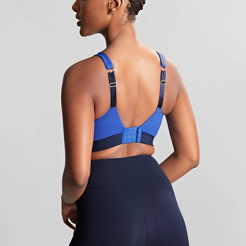 Panache Ultra Perform Non Padded Wired Sports Bra Blue 4 Panache Ultra Perform Non Padded Wired Sports Bra Blue - Image 2