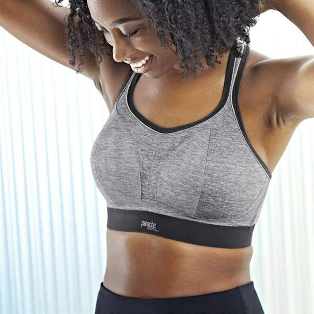 Panache Boundless Non Wired Sports Bra Charcoal Marl 7 Panache Boundless Non Wired Sports Bra Charcoal Marl - Image 5