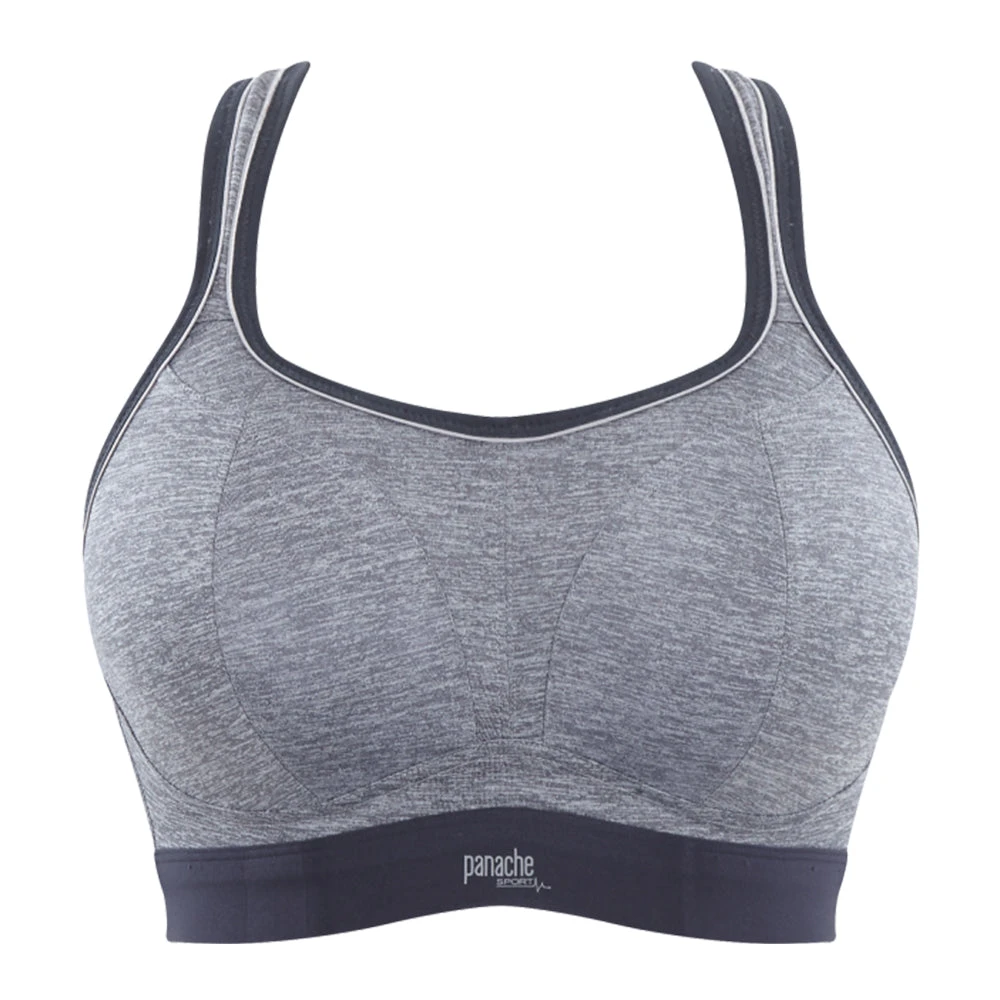 Panache Boundless Non Wired Sports Bra Charcoal Marl 6 Panache Boundless Non Wired Sports Bra Charcoal Marl - Image 4