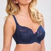 Panache Envy Full Cup Bra Navy -Fashion Lingerie Store Panache Envy 7285 Navy Petticoat Fair F