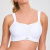 Panache Power Wired Sports Bra White 2 Panache Power Wired Sports Bra White -Fashion Lingerie Store Panache Sport Wired Sports 5021 White Petticoat Fair F