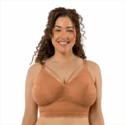 Parfait Mia Lace Full Busted Lightly Padded Wire Free Bra Cork -Fashion Lingerie Store ParfaitMiaLaceFullBustedLightlyPaddedWireFreeBraP5951Cork 3