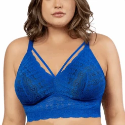 Parfait Mia Lace Wire-Free Lace Bralette Sapphire