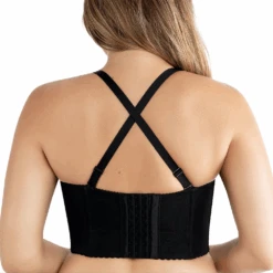 Parfait Stevie Longline Strapless Bustier Black -Fashion Lingerie Store ParfaitStevieLonglineStraplessBustierP50120Blackb