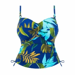 FANTASIE Pichola Twist Front Tankini Top 9 FANTASIE Pichola Twist Front Tankini Top -Fashion Lingerie Store PicholaTwistFrontTankiniTopFS503954TropicalBlue4