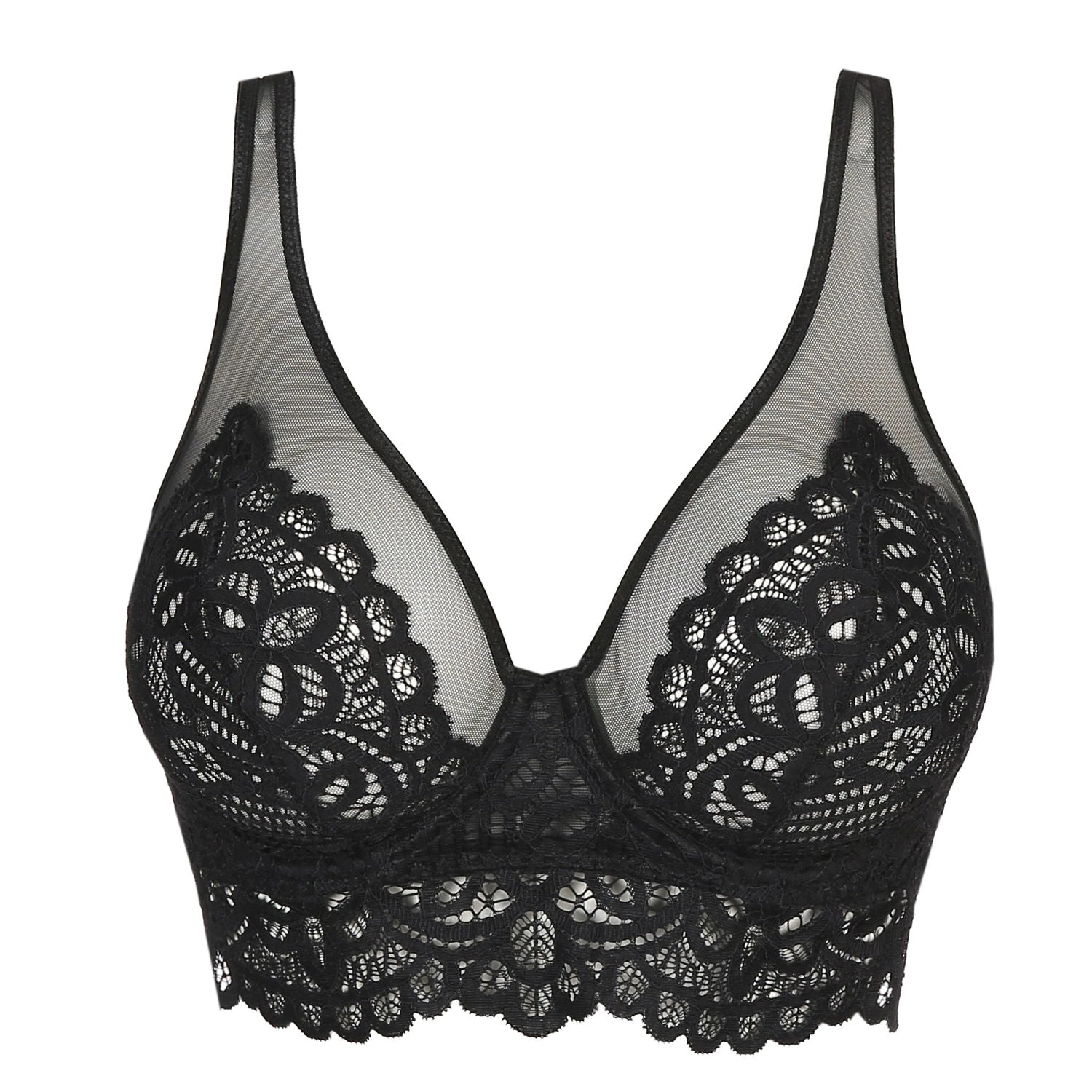 PRIMADONNA Twist First Night Plunge Longline Bra Black 7 PRIMADONNA Twist First Night Plunge Longline Bra Black - Image 5