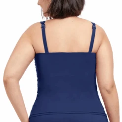Profile By Gottex Tutti Frutti Plus Size Sweetheart Underwire Navy Tankini Top -Fashion Lingerie Store ProfileByGottexTuttiFruttiPlusSizeSweetheartUnderwireNavyTankiniTopEtt1W182