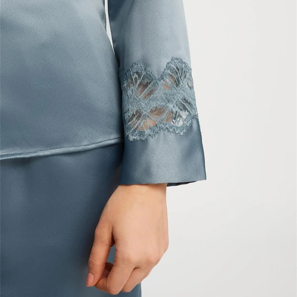 Zinnia PJ Set Chateau Blue 5 Zinnia PJ Set Chateau Blue - Image 3