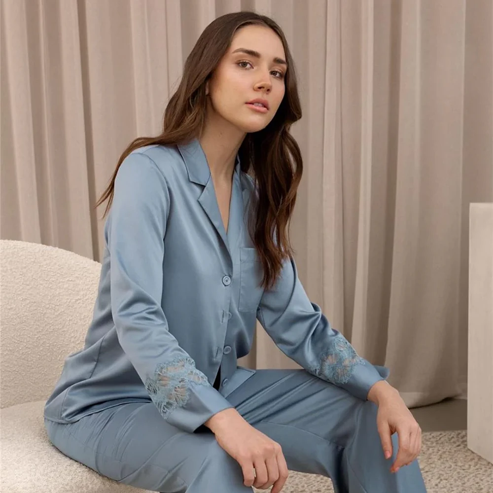 Zinnia PJ Set Chateau Blue 7 Zinnia PJ Set Chateau Blue - Image 5