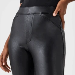 Spanx Leather-Like Flare Pant Black 7 Spanx Leather-Like Flare Pant Black -Fashion Lingerie Store SPANXLeather LikeFlarePant20457RBlackfc