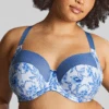 Bliss Full Cup Bra Blue Floral -Fashion Lingerie Store SculptresseBlissFullCupBra10685BlueFloral 2