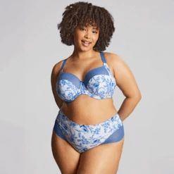 Bliss Full Cup Bra Blue Floral 8 Bliss Full Cup Bra Blue Floral -Fashion Lingerie Store SculptresseBlissFullCupBra10685BlueFloral 4