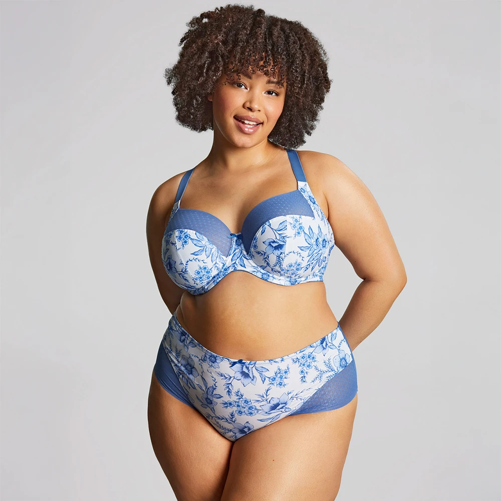 Bliss Full Cup Bra Blue Floral 5 Bliss Full Cup Bra Blue Floral - Image 3