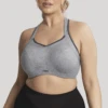Plus Size Underwire Sports Bra Charcoal -Fashion Lingerie Store SculptressebyPanachePlusSizeUnderwireSportsBra9441Charcoal