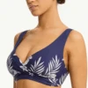 Cross Front Multifit Bra Aloha French Navy -Fashion Lingerie Store SeaLevelCrossFrontMultifitBraSL3110AHAlohaFrenchNavy 4