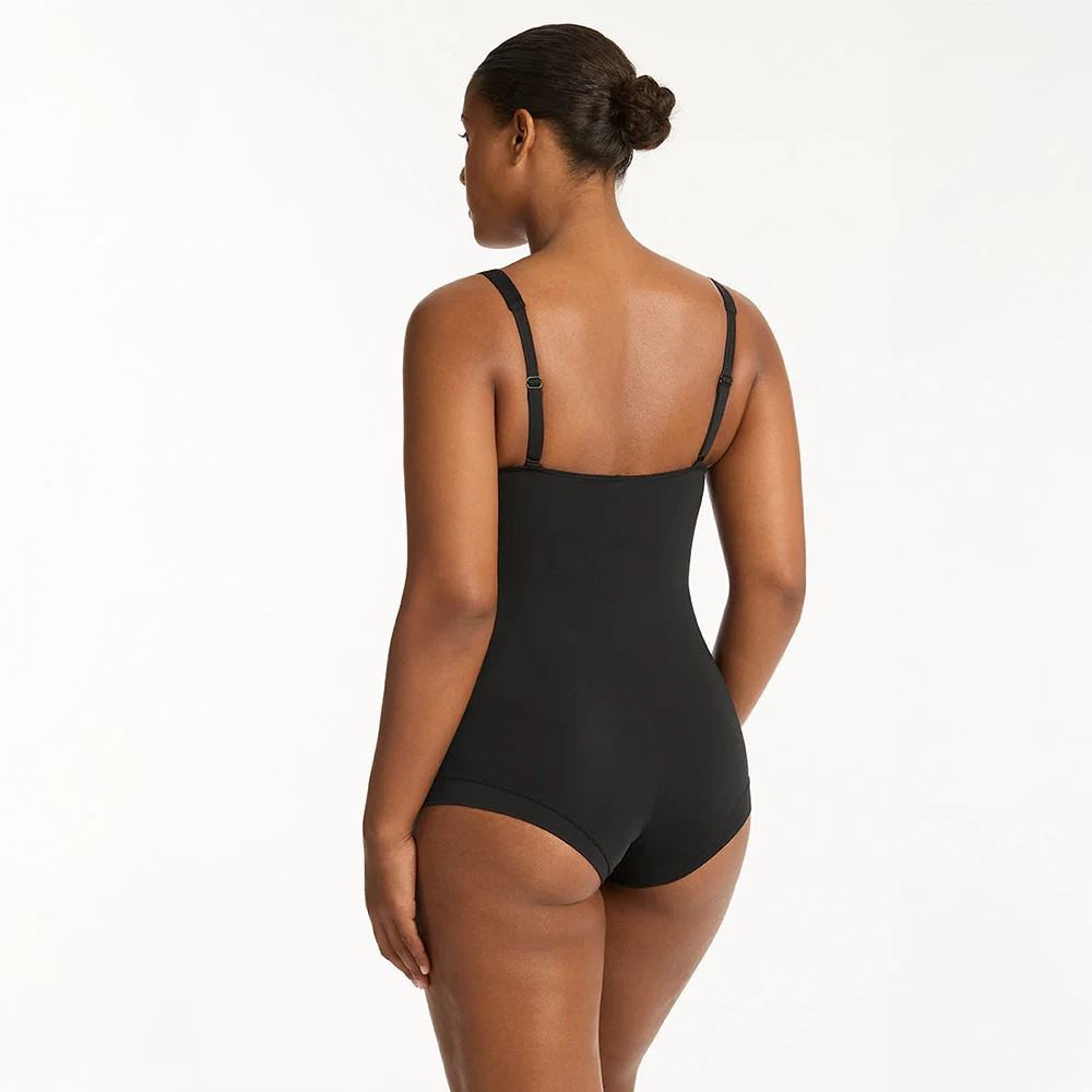 Eco Essentials Twist Front Boyleg One Piece Black 4 Eco Essentials Twist Front Boyleg One Piece Black - Image 2