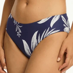 Mid Bikini Pant Aloha French Navy