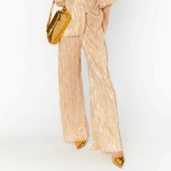 Show Me Your Mumu Everywhere Pants Gold Pleat