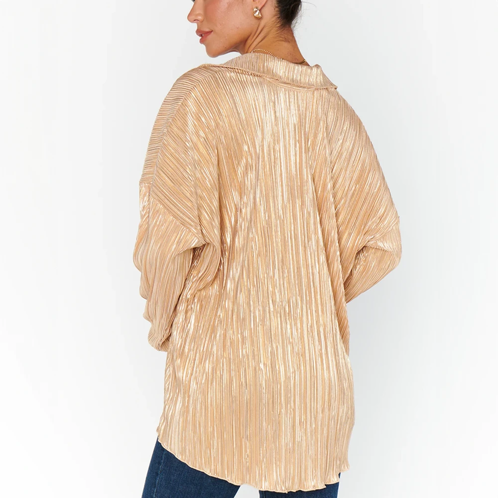 Show Me Your Mumu Everywhere Top Gold Pleat 4 Show Me Your Mumu Everywhere Top Gold Pleat - Image 2