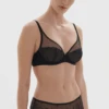 Simone Perele Delice Sheer Plunge Bra Gem Black 2 Simone Perele Delice Sheer Plunge Bra Gem Black -Fashion Lingerie Store SimonePereleDeliceSheerPlungeBra12X319GemBlack 1