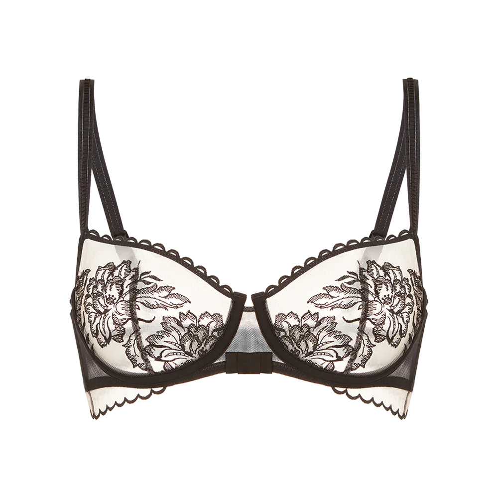 Simone Perele Romance Sheer Demi Bra Black 10 Simone Perele Romance Sheer Demi Bra Black - Image 8