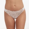 Entice Front Lace Thong Ice Rose Gold
